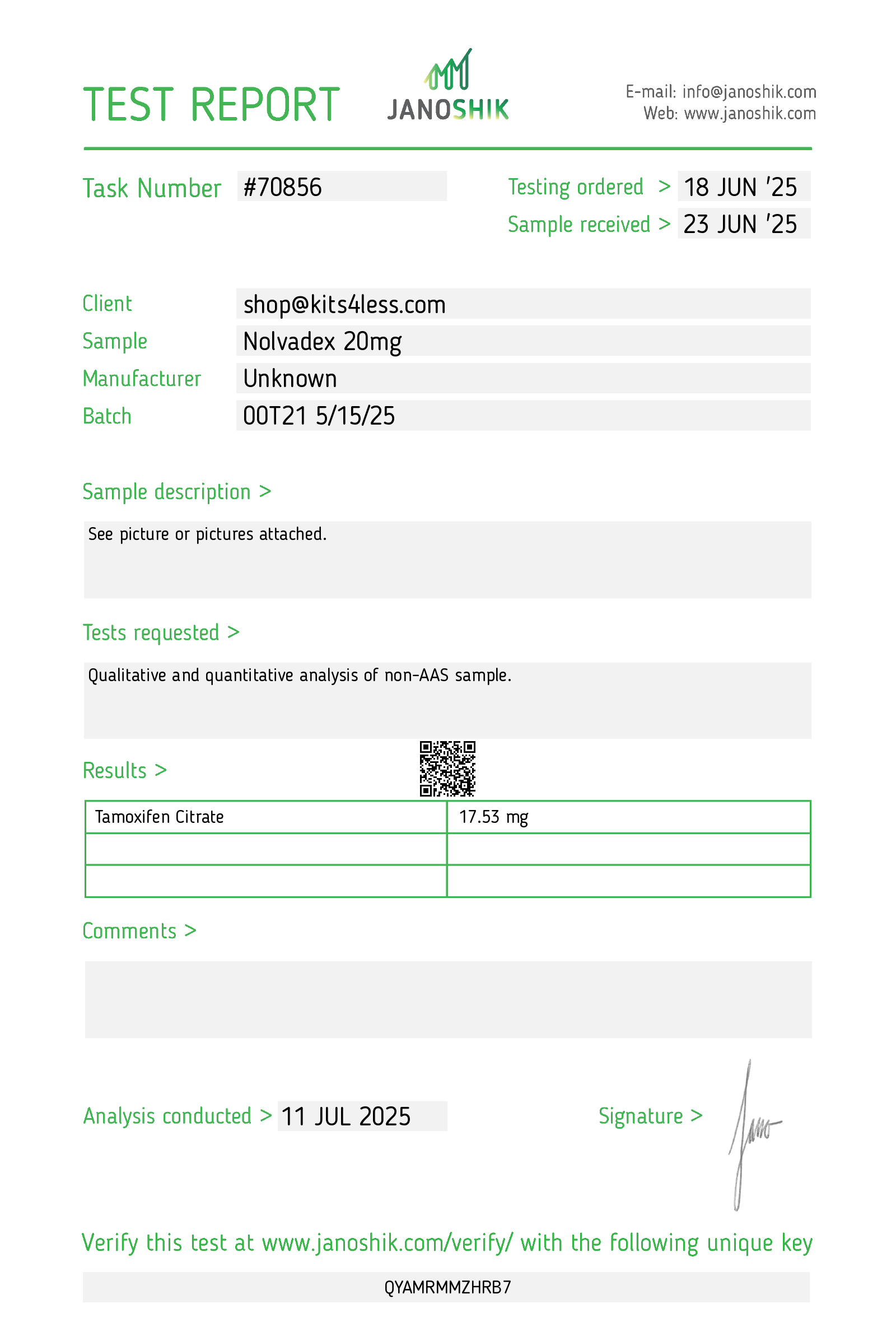 Tamoxifen (Nolvadex) 20mg - Image 6